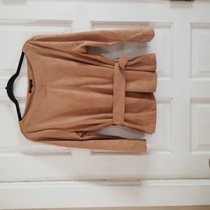 Faux Suede Top